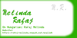 melinda rafaj business card